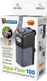 Superfish Aqua-Flow 100 Innenfilter für Aquarien mit 200 l/h - 1 Stk. – Bild 1 von 9