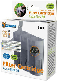 SuperFish Aqua-Flow Crystal Clear Filterkassette für Fische 3er Pack – Bild 1 von 7