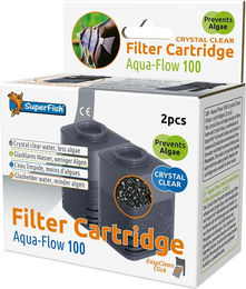 SuperFish Aqua-Flow Crystal Clear Filterkassetten für Fische 100/150 2er Pack – Bild 1 von 4