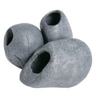 Produktbild von Superfish Aquarienhöhle Fish Cave 3 Versteck Deko für Fische und Garnelen Grau 17,8x13,3x16cm
