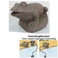 Produktbild von Superfish Deco-Filter Frosch Wasserspeier Deko-Filter und Wasserspiel für Aquarien
