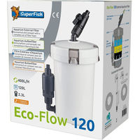Produktbild von SuperFish Eco-Flow 120 Außenfilter für Fische aus Kunststoff in Schwarz oder Weiß