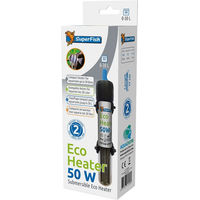 Produktbild von SuperFish Eco Heater Regelheizer 50 Watt für Fische bis 30 Liter Schwarz - 50 l