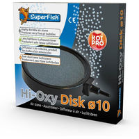 Produktbild von Superfish Hi-Oxy Belüfterscheibe Schwarz 10cm für Fisch, Aquarium und Teich - 10 cm
