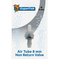 Produktbild von Superfish Luftschlauch 8mm mit Rückschlagventil aus Kunststoff transparent