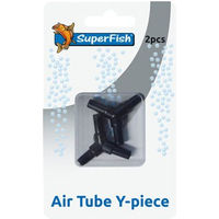 Produktbild von Superfish Luftschlauch Y-Stück Kupplung für Fischaquarien aus Kunststoff Schwarz 2 Stück