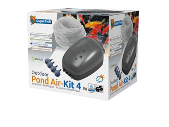 Produktbild von SuperFish Pond Air Kit 4 Luftpumpen-Set für den Teich mit 600 l/h und 8m Schlauch