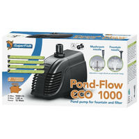 Produktbild von Superfish Pond Flow Eco 1000 Springbrunnen- und Teichpumpe 1000L/h Schwarz