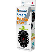 Produktbild von SuperFish Smart Heater 55 Watt Heizer mit Thermometer für Fische in Schwarz - 55 Stk.
