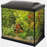 Produktbild von Superfish START 30 Aquarium Komplettset Schwarz für Fische mit Filter Heizer Kescher Aufbereiter und LED