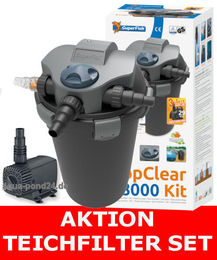 Superfish TopClear Kit 18000 Teich Druckfilter Set mit 18W UVC und Pumpe für Teiche bis 18000 Liter – Bild 1 von 3