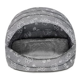 SuperKissen24 Hundehütte und Katzenhöhle Indoor Grau Wasserdicht 61x45x41 cm – Bild 1 von 4
