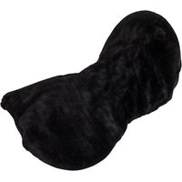 Produktbild von Superweiche Satteldecke für Pferde von QHP in Schwarz aus Polyester