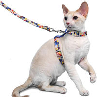 Produktbild von Supet Ausbruchsicheres Katzengeschirr mit Leine Blau Größe M