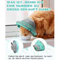Produktbild von Supet Halskrause für Katzen als weicher Kegel in Grün Größe M