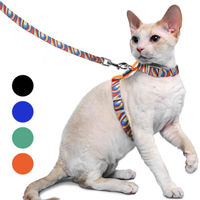 Produktbild von Supet Katzengeschirr und Leine ausbruchsicher verstellbar Katzenweste Orange Größe M