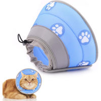 Produktbild von Supet Katzenhalskrause verstellbarer weicher Kragen Blau S 12.7-22.9cm