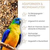 Produktbild von Supravit Agaporniden und Großsittich Hauptfutter Mischung aus Körnern und Saaten 2,5 kg
