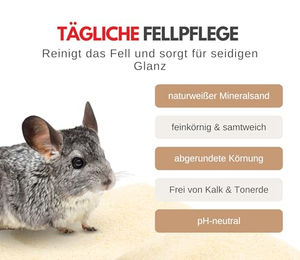 Supravit Badesand für Chinchilla, Hamster und Degu zur Fellpflege 5kg – Bild 1 von 5