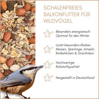 Produktbild von Supravit Balkonfutter für Wildvögel Premium energiereiches Winterfutter 2500g