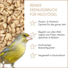 Supravit Gehackte Erdnüsse Vogelfutter für Wildvögel ungesalzen 5kg - 5 kg – Bild 1 von 7