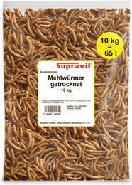 Supravit Getrocknete Mehlwürmer als Insektenfutter für Wildvögel und Igel 1000g – Bild 1 von 4