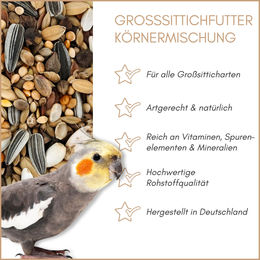 Supravit Großsittichfutter Körnermischung ohne tierisches Protein 2,5 kg – Bild 1 von 5