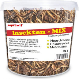 Supravit Insekten Mix 100g getrocknetes Insektenfutter mit Mehlwürmern für Wildvögel und Igel – Bild 1 von 5