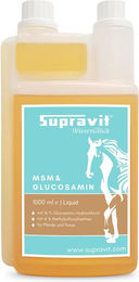 Supravit MSM und Glucosamin für Pferde 1000 ml flüssiges Gelenk-Supplement – Bild 1 von 5