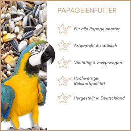 Supravit Papageienfutter Hauptfutter für Papageien und Kakadus ohne tierisches Protein 2,5 kg - 2,5 kg – Bild 1 von 7