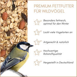 Supravit Premium Fettfutter für Wildvögel Winterfutter 25 kg – Bild 1 von 8