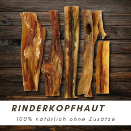 Supravit Rinderkopfhaut Kausnack für Hunde Monoprotein ohne Farb- und Aromastoffe sowie Konservierungsstoffe 1000g – Bild 1 von 3
