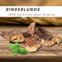 Produktbild von Supravit Rinderlunge Kausnack für Hunde getrocknet Monoprotein 300g