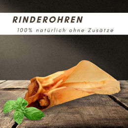 Supravit Rinderohren für Hunde Monoprotein 1kg Naturkauartikel ohne Farb- und Aromastoffe – Bild 1 von 6