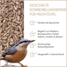 Supravit Sonnenblumenkerne geschält Ganzjahresfutter für Wildvögel 2,5 kg – Bild 1 von 7