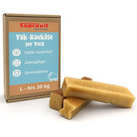 Produktbild von Supravit Yak Kaukäse für Hunde Größe L 3er Pack Natürliche Kausnack aus Yak und Rind ohne Farb- und Aromastoffe