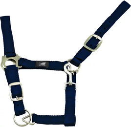 Produktbild von Supreme Doppelt verstellbares Nylonpferdehalfter für Ponys in Blau