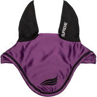 Produktbild von Supreme Fliegenhaube für Pferde aus Satin mit elastischen Ohren in Lila
