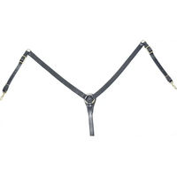Produktbild von Supreme Jagdhalsband für Pferde aus Leder in Schwarz