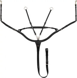 Produktbild von Supreme Jagdhalsband für Pferde in Schwarz mit Edelstahl