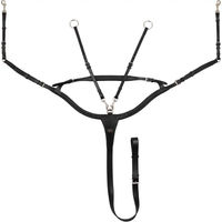 Produktbild von Supreme Jagdhalsband für Pferde in Schwarz mit Edelstahl