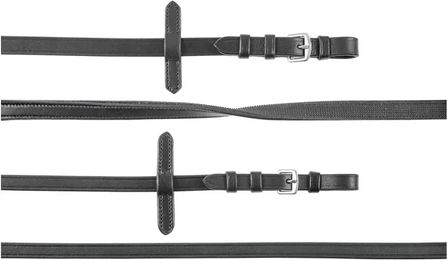 Produktbild von Supreme Leder-Führstrick für Dressurpferde aus glattem Leder in Schwarz