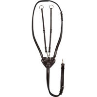 Produktbild von Supreme Martingal für Pferde aus Leder in Braun oder Schwarz für Vollblut