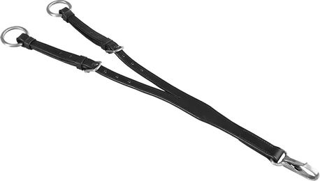 Produktbild von Supreme Martingal mit doppelt verstellbarem Zügel aus Leder in Schwarz