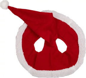 Produktbild von Supreme Pferdehaube Weihnachtskollektion in Rot aus Stoff Größe Full