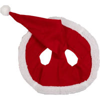 Produktbild von Supreme Pferdehaube Weihnachtskollektion in Rot aus Stoff Größe Full