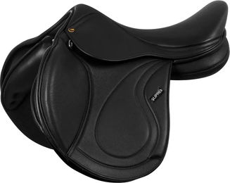 Produktbild von Supreme San Diego Springsattel für Pferde aus Leder in Schwarz 18 Zoll
