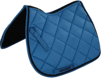 Supreme Satteldecke aus Polyester mit kontrastierender Bordüre Blau – Bild 1 von 2