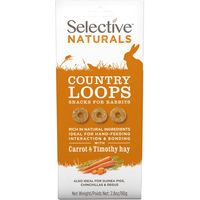 Produktbild von Supreme Science Selective Naturals Country Loops Kräcker mit Karotte und Heu für Kaninchen 80 g ohne Zucker und Farbstoffe - 80 g