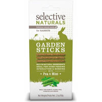 Produktbild von Supreme Science Selective Naturals Garden Sticks Pea & Mint Knabberstangen für Kaninchen Meerschweinchen Chinchilla und Degu 60 g - 2 x 59,5 g
